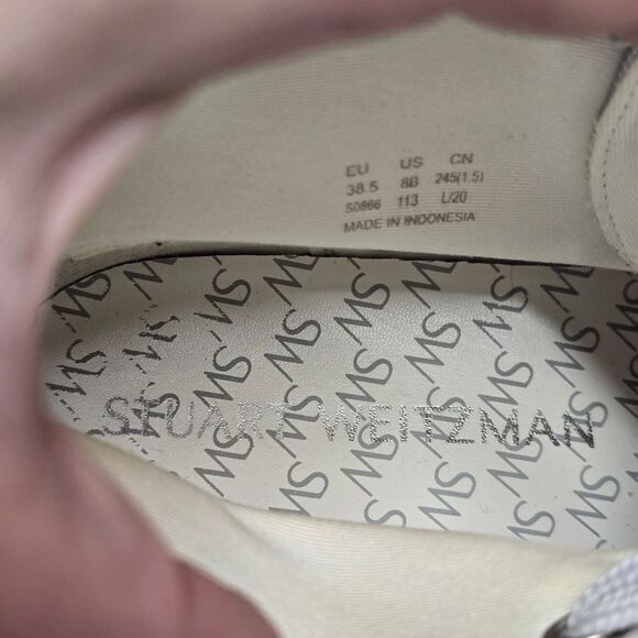 Stuart Weitzman Ollie High-top Silver sneaker boots Women's 8 - Picture 7 of 8